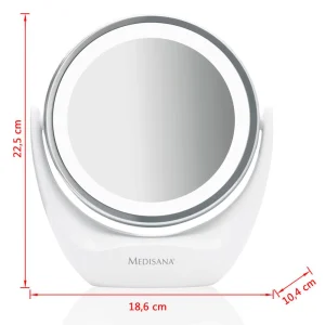 De gros 🛒 Medisana Medisana Miroir Cosmétique 2-en-1 Cm 835 12 Cm Blanc 88554 ❤️ beauté 15