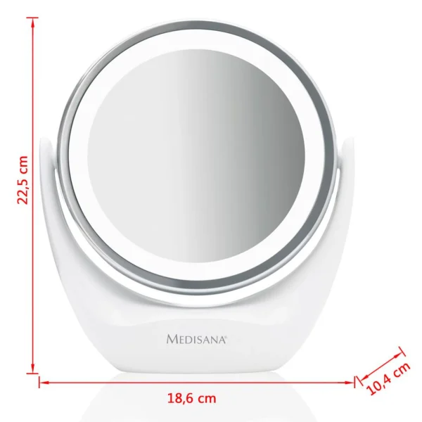 De gros 🛒 Medisana Medisana Miroir Cosmétique 2-en-1 Cm 835 12 Cm Blanc 88554 ❤️ beauté 6