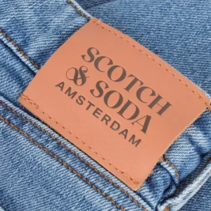 magasin pour Scotch & Soda Mom Jeans 167028-22-fwgm-c85 En Bleu 7