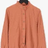 Indian Blue Jeans Blouse Dots Shirt En Marron 11