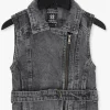 Indian Blue Jeans Gilet Denim Gilet En Gris 10