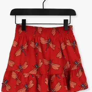 Carlijnq Mini-jupe Dragonfly – Skirt Ruffled En Rouge 9