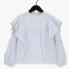 Ao76 Blouse Ally Stripe Shirt En Blanc 14