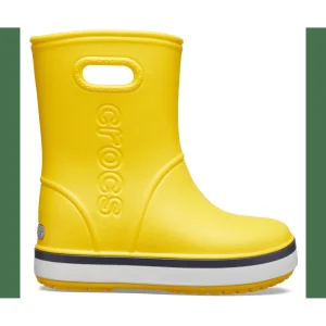 Meilleur prix 👍 Mode- Lifestyle Enfant Crocs Bottes De Pluie Enfant Crocs Crocband Rain JAUNE 🥰 12