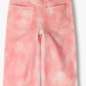 Scotch & Soda Wide Jeans Subtle Tie Dye Wide Leg High Rise Pants En Rose marque pas cher 9