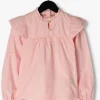 Scotch & Soda Blouse Ruffle Detail Long Sleeved Crispy En Rose 11