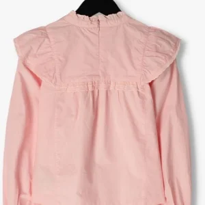 Scotch & Soda Blouse Ruffle Detail Long Sleeved Crispy En Rose 9