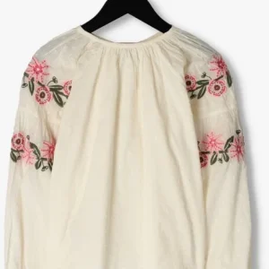 Livraison gratuite Scotch & Soda Blouse Long Sleeved Flower Embroidery Top En Blanc 12