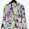 Scotch & Soda Blazer All Over Printed Double Breasted Drapey Blazer En Violet 10