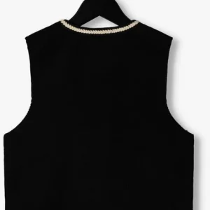 Looxs Gilet 10sixteen Cable Knitted Gilet En Noir 10