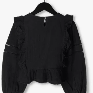 Looxs Blouse 10sixteen Mousseline Embroidery Top En Noir 10