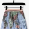 marques pas cher Nono Jupe Plissée Nulan World Map Short Plissee Skirt En Bleu 11