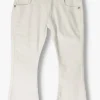 Moodstreet Flared Jeans Stretch Flared Jeans En Blanc boutique pas cher 13