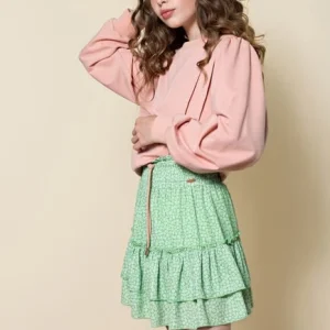 Nobell Mini-jupe Najak Layered Skirt En Vert 9