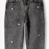 Vingino Straight Leg Jeans Chiara Flower En Gris 13