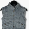 Indian Blue Jeans Gilet Denim Printed Gilet En Bleu 11