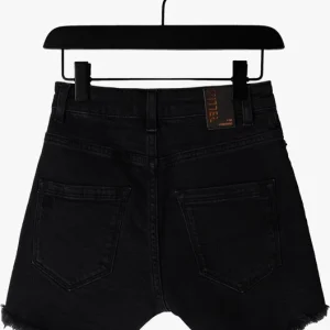 Rellix Pantalon Court High Waist Denim Short En Noir 9