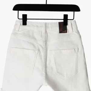 SOLDES TOUT À Rellix Pantalon Court High Waist Denim Short En Blanc 9