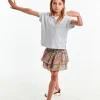 Ao76 Mini-jupe Delphine Flower Skirt En Multicolore 13