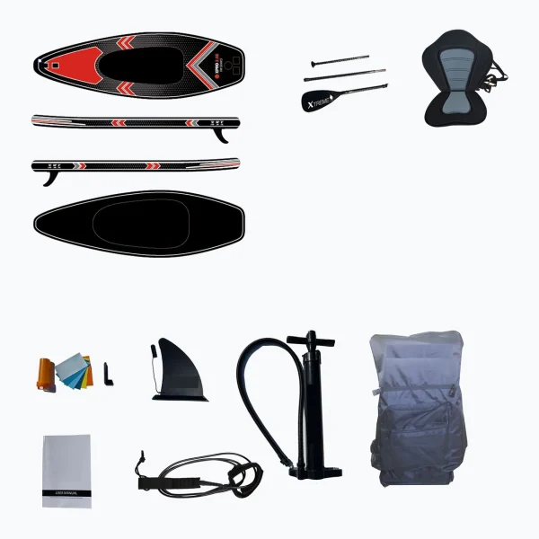 Acheter 🥰 Kayak Pure4fun Ensemble Planche Triple Utlisation Pure4fun ( Kayak/sup/bodyboard) NOIR 🤩 1