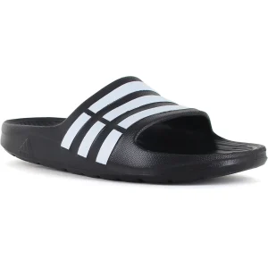 Coupon ✨ Piscine Enfant Adidas Duramo Slide K NOIR 🤩 16