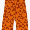 Carlijnq Pantalon évasé Hearts – Flared Legging En Orange boutique pas cher 8