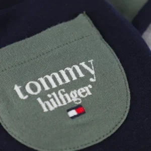 Tommy Hilfiger Baby Logo Colorblock Crewneck En Vert magasin france 7