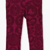 soldes magasin Alix Mini Pantalon évasé Teens Knitted Graphic Dragon Flared Pants En Rose 13