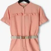 soldes officiel Like Flo Combinaison Linnen Jumpsuit With Belt En Rose 10