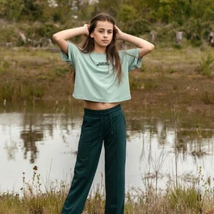 Looxs Pantalon 10sixteen Interlock Wideleg Pants En Vert Top ventes 9