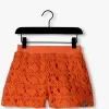 soldes de Noël Looxs Pantalon Court Open Lace Shorts En Orange 10