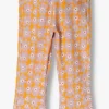 Moodstreet Pantalon évasé Flared Jersey Pants Aop Flower Lilas en solde 10