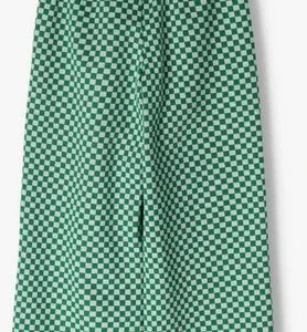 jusqu'à Moodstreet Pantalon Pants In Jacquard Knit Check En Vert 10